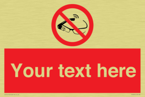 Custom prohibition Use of smart glasses prohibited